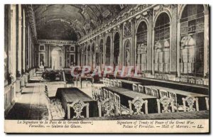 Old Postcard Versailles Galerie Des Glaces