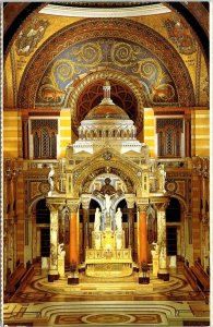 Main Altar St Louis Cathedral Missouri MO VTG Postcard UNP WOB Note Chrome 