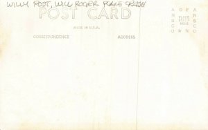 Two RP Postcards Will Rogers and Wiley Post 1935 Plane Crash Alaska~127333