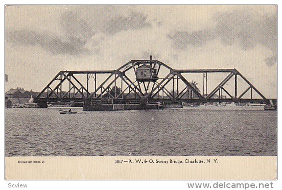 The R. W.&O. Swing Bridge,  Charoltte,  New York,  00-10s