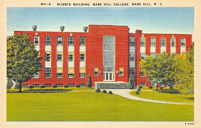 MARS HILL NC~LOT OF 5 1940s POSTCARDS~COLLEGE-BAILEY MTN-MELROSE DORMITORY-GIRLS