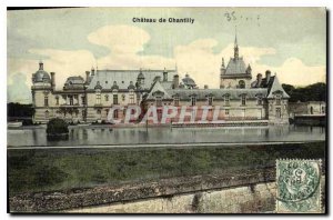 Old Postcard Chateau de Chantilly (map TOILEE)