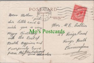 Genealogy Postcard - Collins, 29 Kings Road, Kings Heath, Birmingham  GL1738