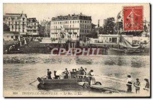 Old Postcard Trouville Deauville Tray