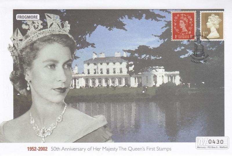 Frogmore Queen Elizabeth II Golden Jubilee Rare Stamp 50th Anniversary FDC