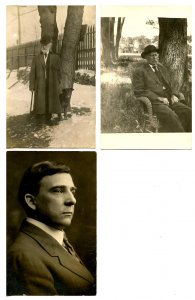 3 RPPC's - Men