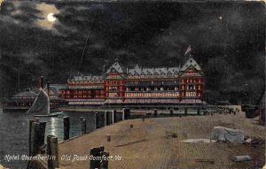 Hotel Chamberlin at Night Old Point Comfort Virginia 1907 postcard