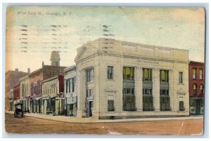 1912 West First Street, First National Bank Building Oswego New York NY Postcard