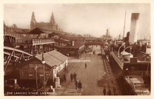 uk38023 landing stage liverpool real photo uk lot 14 uk