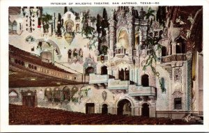 Postcard Interior of Majestic Theatre in San Antonio, Texas