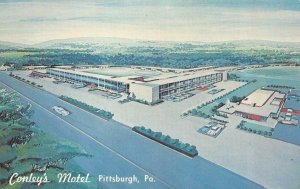 PITTSBURGH, Pennsylvania PA    CONLEY'S MOTEL  Roadside ca1950's Artist Postcard