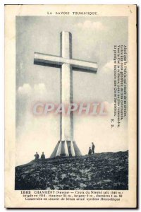 Old Postcard Savoy tourisque Chambery Savoie Nivolet Cross erected in 1910