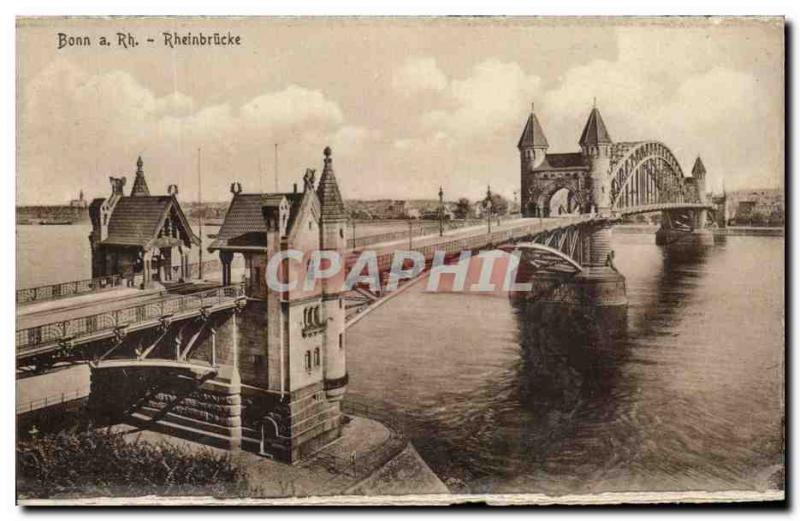 Old Postcard Bonn Rh Rheinbrucke