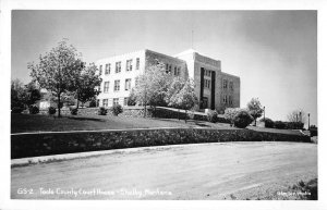 Shleby Montana Toole County Court House Real Photo Vintage Postcard JH230518