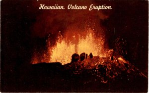 Island of Hawaii Kapoho volcanic eruption February 16 1960 Allison Asso postcard