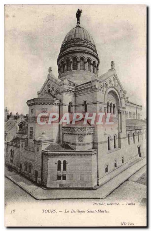 Tours Postcard Old Basilica of St. Martin