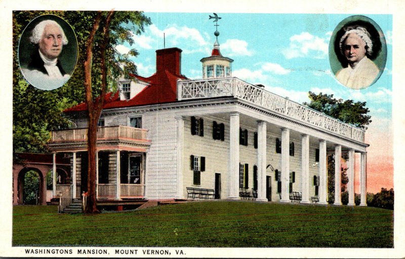 Virginia Mount Vernon Washington's Mansion 1930