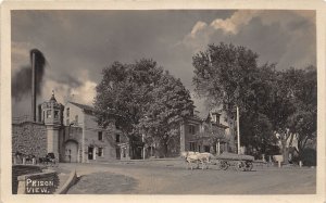 J62/ Fort Madison Iowa RPPC Postcard c1910 Prison View Horse Wagon 104