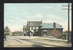 SOMERSWORTH NEW HAMPSHIRE NH RAILROAD DEPOT TRAIN STATION VINTAGE POSTCARD