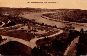 Ohio Cincinnati Ohio River From Eden Park 1908