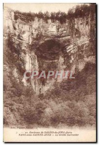 Postcard Old Jura Salins surroundings Nans sous Sainte Anne La Grotte Sarrazine