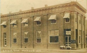 Oklahoma Woodward Gerlach Bank C-1910 RPPC Photo Postcard 22-4534