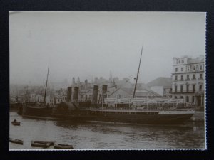 Isle of Man Steam Packet Ship P.S. BEN MY CHREE II c1980 RP Postcard