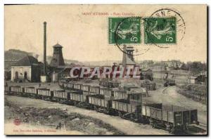 Postcard Old Mine Mines Saint Etienne Wells Chatelus