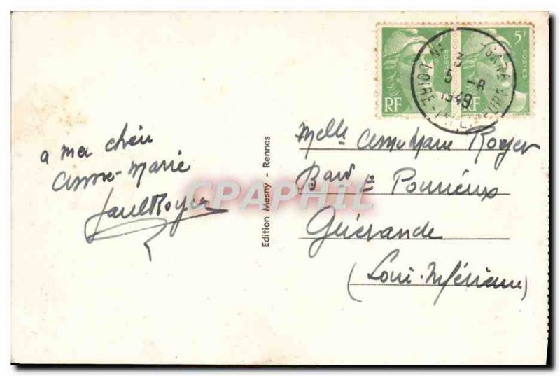 Old Postcard Saint Anne D & # 39Auray Calvary and Cloitre