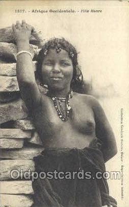 Afrique Occidentale Fille Maura African Nude Unused 