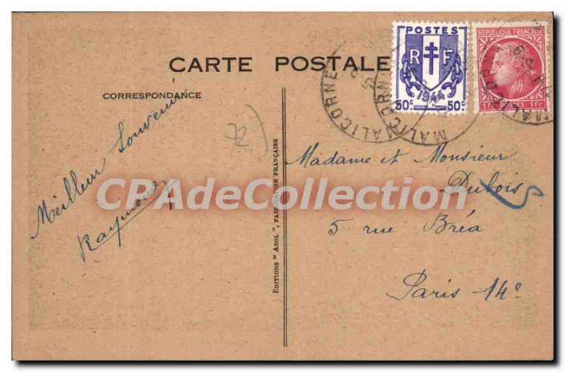 Old Postcard The Castle Malicorne