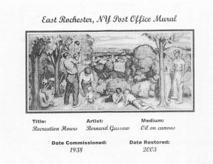 Post Office Mural, East Rochester, New York  