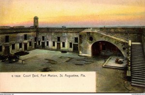 Florida St Augustine Fort Marion Court Yard Rotograph