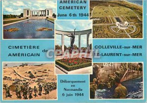 Postcard Modern Colleville sur Mer Saint Laurent sur Mer (Calvados) Army