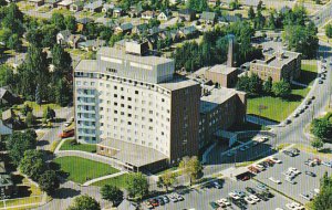 Canada Aerial View St Mary's General Hospital Kitchener Ontario