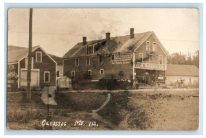 1914 C H McKenzie Co. General Store Fishing Guns Oquossoc ME Photo RPPC Postcard