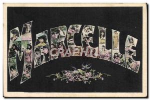 Old Postcard Fancy Marcelle Surname