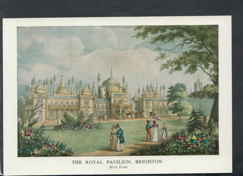 Sussex Postcard - The West Front, The Royal Pavilion, Brighton (Repro)  RR7045