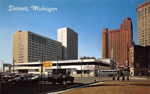 Greyhound Bus Terminal View - Detroit, Michigan MI