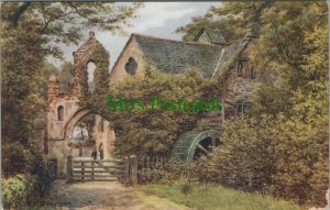 Somerset Postcard - The Old Mill, Dunster - Artist A.R.Quinton   RS26191