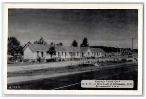 c1940's Conway's Tourist Court 3 Miles South of Williamston NC Postcard