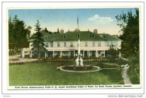 Kent House Montmorency Falls, P.Q. Royal Residence Duke of Kent, Le Kent Hous...