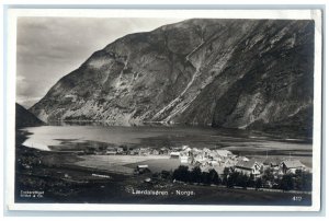 c1930's Mountain Houses Scene at Laerdalsoren Norway RPPC Photo Postcard