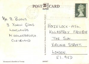 Thomson`s Gazelle & Young silver novelty postcard 1987