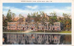 Shrine Country Club Little Rock Arkansas linen postcard