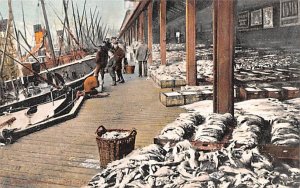 Fish Market United Kingdom Postcard