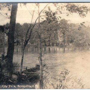 c1910s Bridgeton NJ Sunset RPPC Lake City Park Real Photo Beautiful Postcard A99