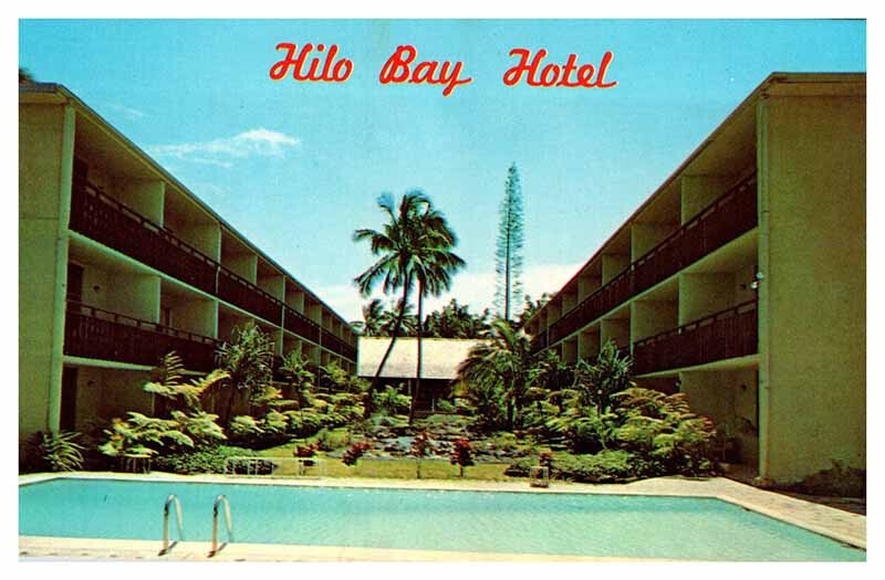 Postcard HOTEL SCENE Hilo Hawaii HI AU7477