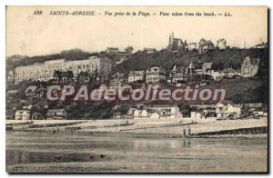 Old Postcard Sainte Adresse Vue Prize De La Plage