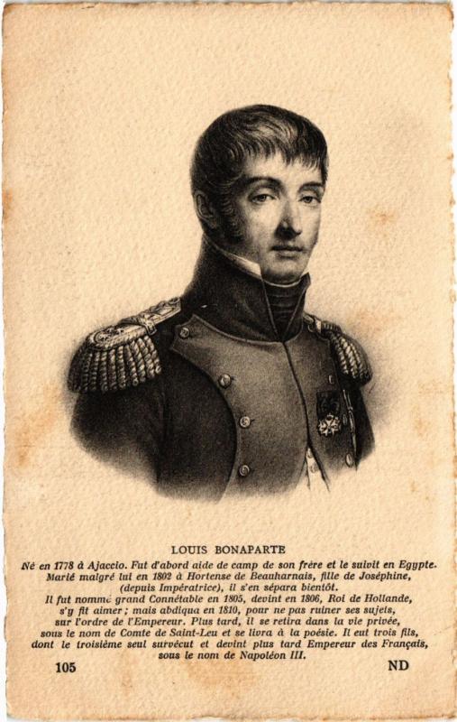 CPA Louis Bonaparte Royalty Nobelty (315042)